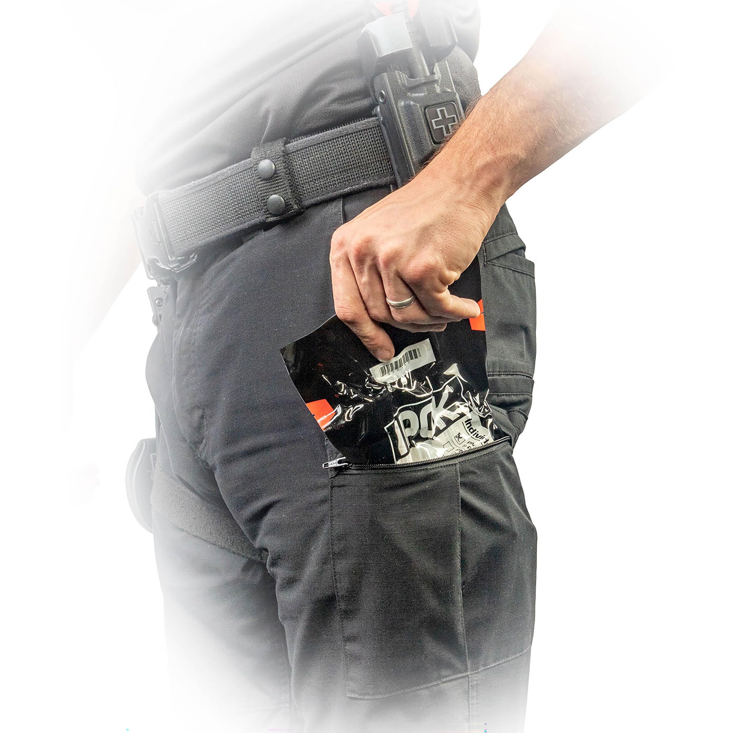 North American Rescue Individual Patrol Officer Kit NAR IPOK First Aid with C-A-T Tourniquet, Gauze, Gloves, Flat ETD Emergency