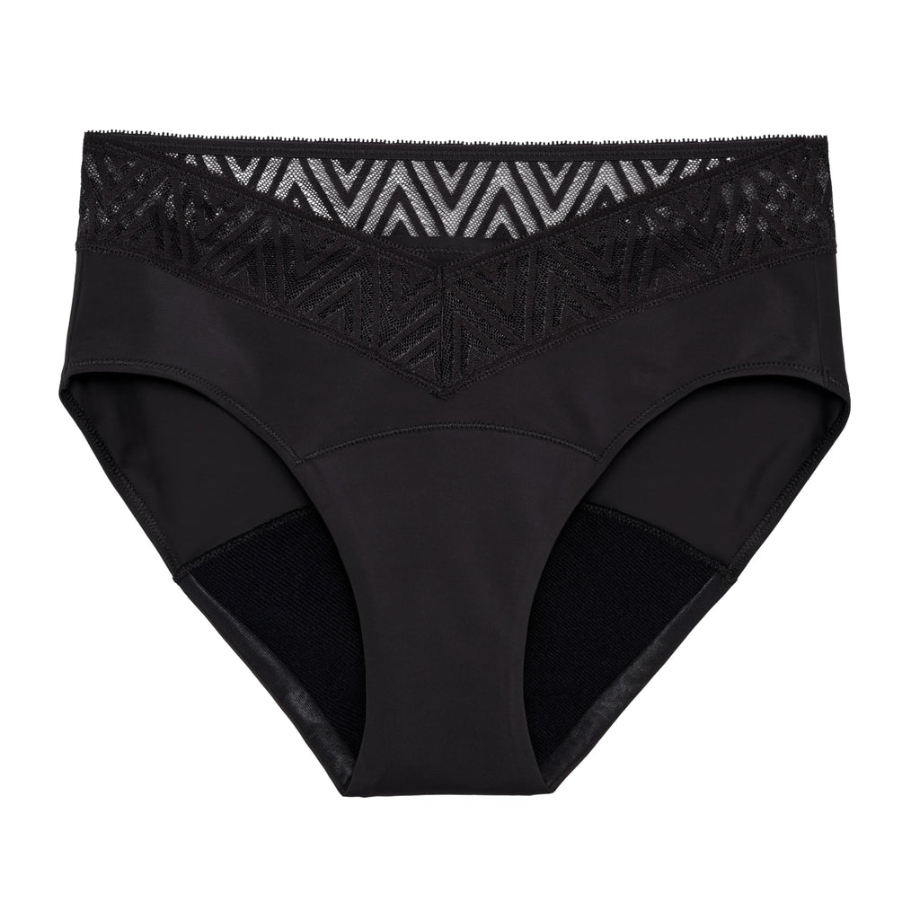 THINX Period Underwear, Comfort-Stretch Hip Huggers, Holds Up to Regular 12 Tampons*, Period Panties, Menstrual Underwear for Wo