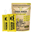 Shoe Ninja Shoe Deodorizer - Shoe Odor Elimination with Activated Charcoal, Versatile and Reusable Shoe Smell Remover, Boxing Gl