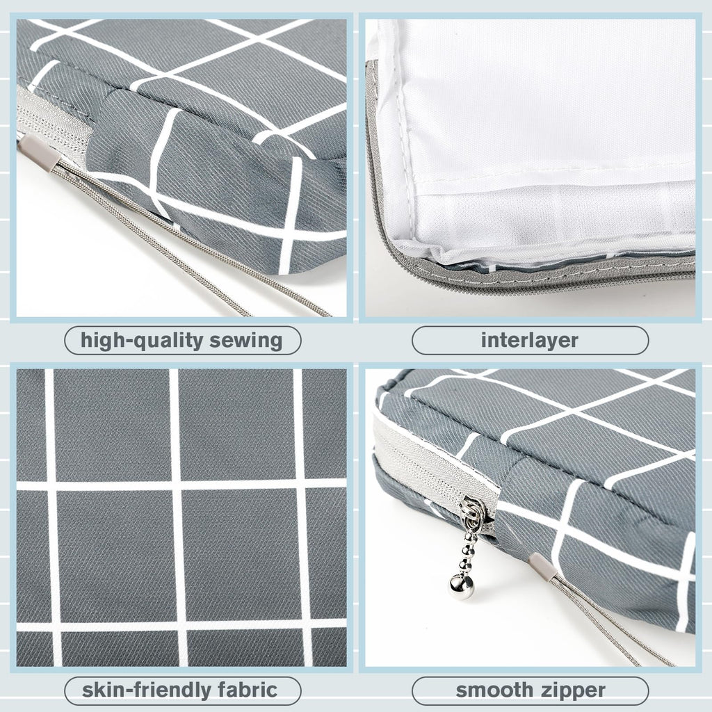 Paterr 12 Pcs Sanitary Napkin Storage Bag Set Including 12 Portable Period Pouch Hand Wrist Strap Lanyard String Holder Tampons