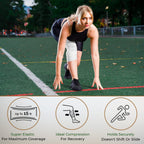 Nexskin 3 Letex Free Bandges - Comfort Elastic Bandage with Single Hook & Loop Closure - White, 2 Pack