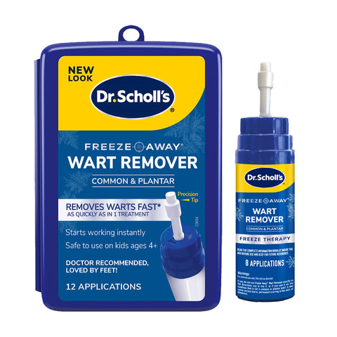 Dr. Scholl's Freeze Away WART Remover, 12 Applications // Doctor-Proven Freeze Therapy to Remove Common and Plantar Warts Fast, 