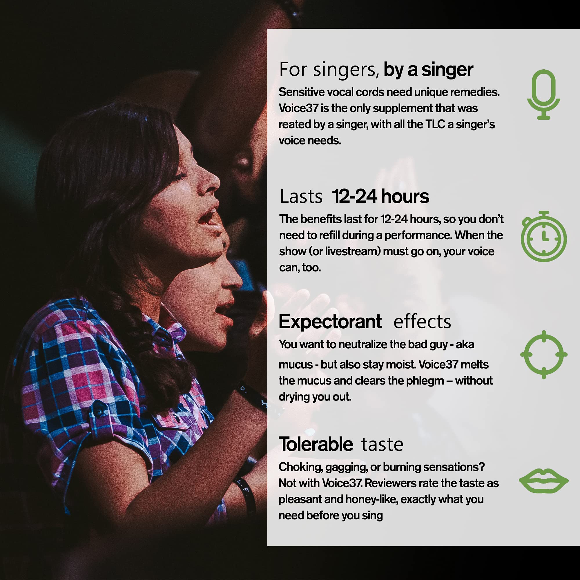 CLYOR Voice37 - Singers Voice Remedy - 2 Pack All Natural Herbal Vocal Booster Formula to Lubricate Soothe and Relieve Hoarsenes