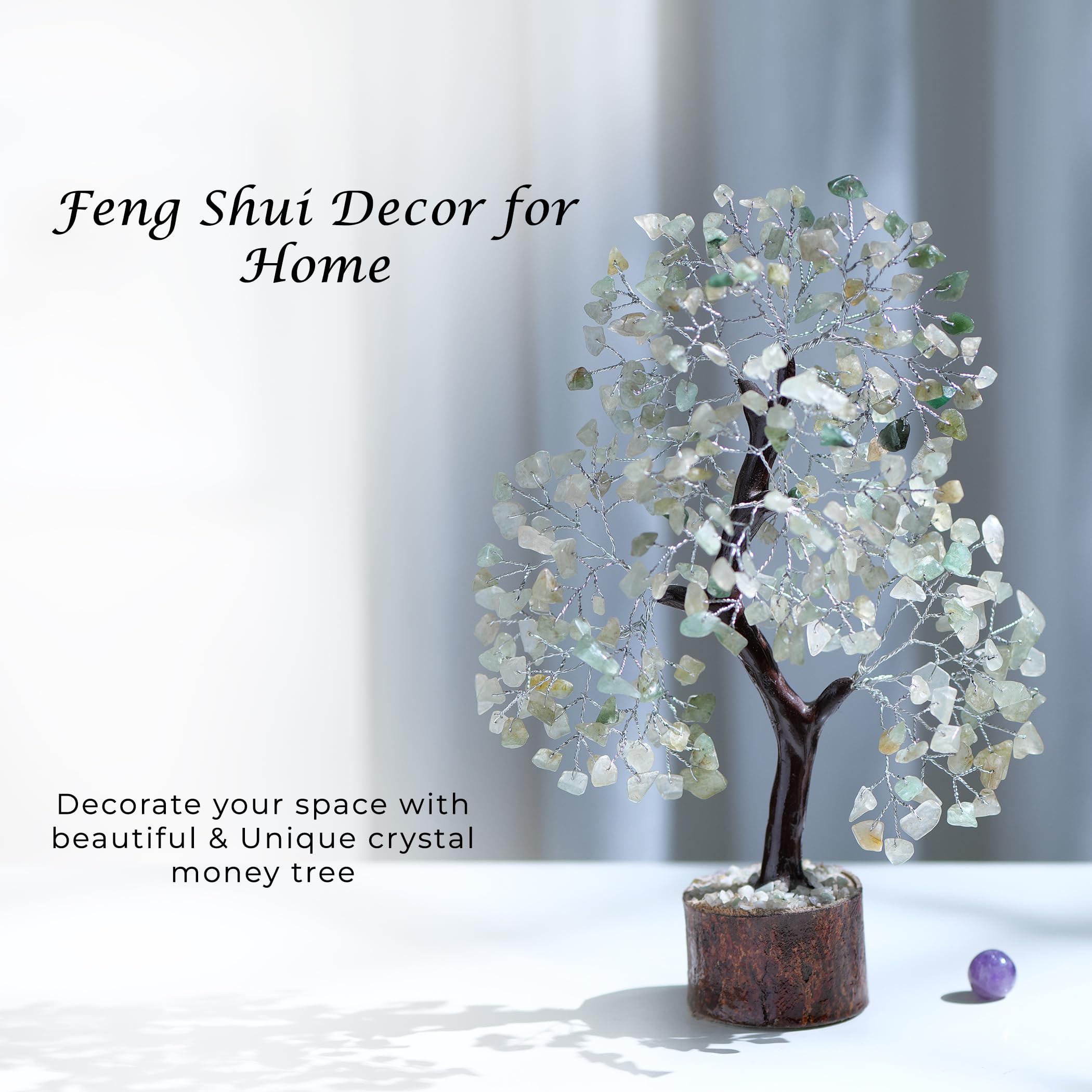 Jade Stone Bonsai Tree, Real Crystals and Healing Stones, Crystal Tree, Jade Tree Decor, Spiritual Gifts for Women, Stone Money