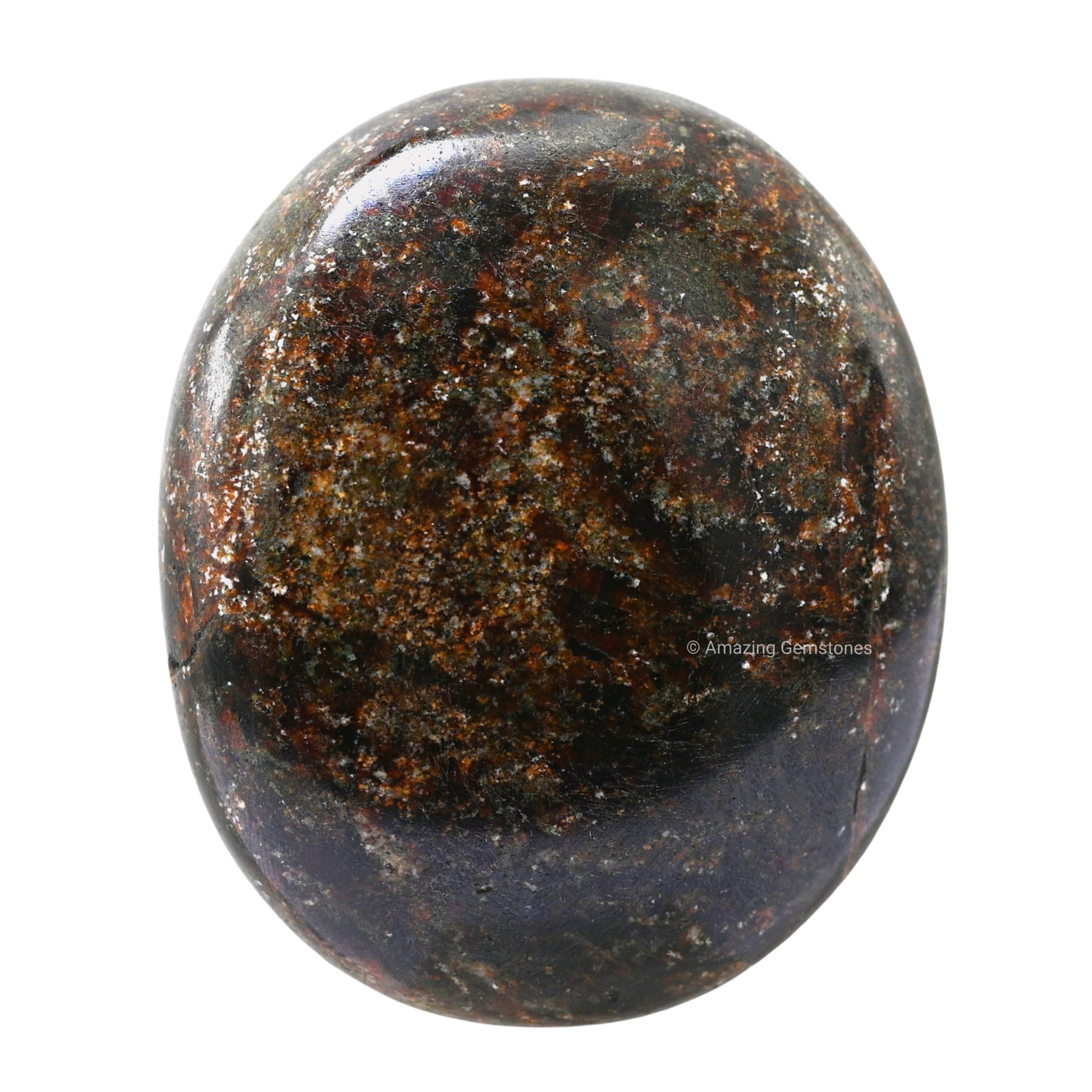 Garnet Crystals and Healing Stones - Large Palm Stone Crystals Piedra - Crystal for Good Luck, Balanced Positive Energy, Meditat