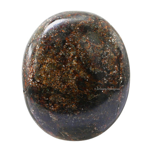 Garnet Crystals and Healing Stones - Large Palm Stone Crystals Piedra - Crystal for Good Luck, Balanced Positive Energy, Meditat