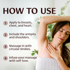 Banyan Botanicals Breast Care Balm - Organic Herbal Salve with Tulsi & Palmarosa - for Lymph Massage & Breast Health - Promotes