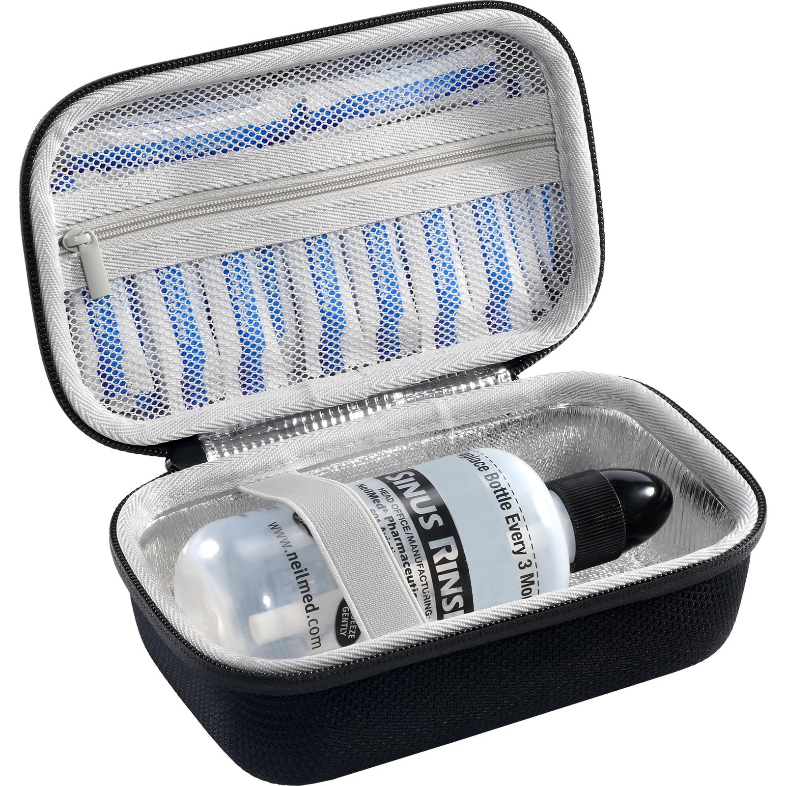 ProCase Travel Case for NeilMed Sinus Rinse Packets, Carrying Bag for Maoever Neti Pot Nasal Rinse, Portable Case for Sinus Rins