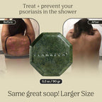 Dermabon 2% Coal Tar Psoriasis Body Wash & Eczema Bar Soap (3 Pack) | Control and Relieve Psoriasis, Eczema, Dermatitis, and Dan