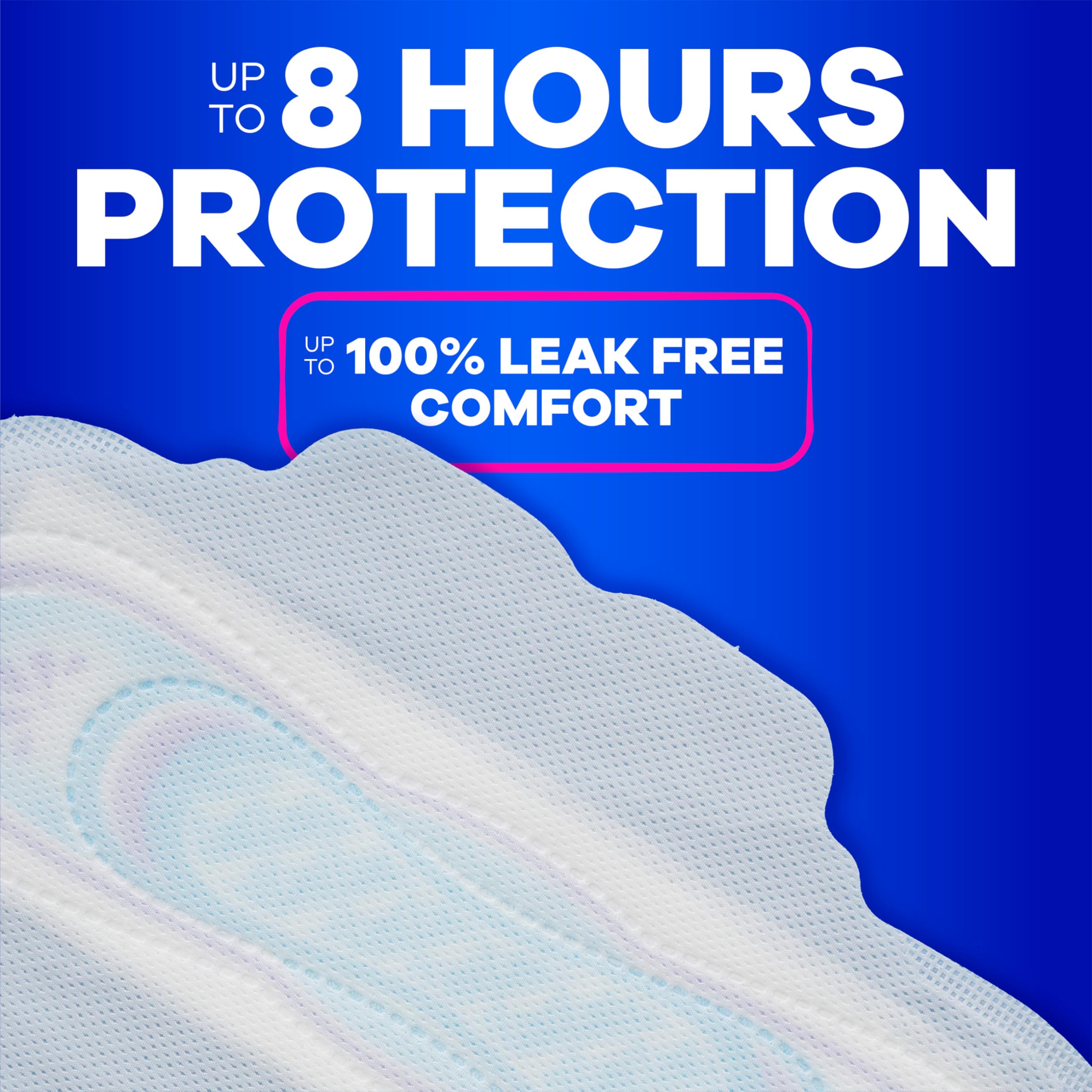 Always Ultra Thin Feminine Pads with Wings for Women, Size 3, Extra Long Super Absorbency, Unscented, Up to 100% Leak-Free Prote