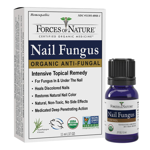 Forces of Nature -Natural, Organic Nail Fungus Treatment (11ml) Non GMO, No Harmful Chemicals, Nontoxic -Fight Damaged, Cracked,