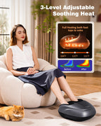 Shiatsu Foot Massager Machine with Heat & Remote, 2025 Upgraded Deep Kneading Feet Massager for Plantar Fasciitis & Neuropathy,