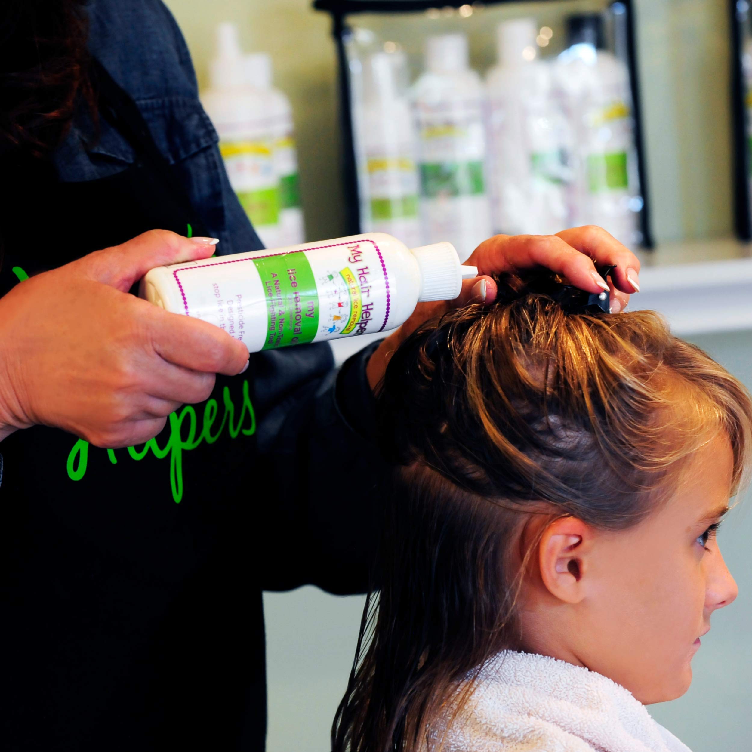 My Hair Helpers Dimethicone Oil for Lice, Works The First Time, 8 fl Ounces, for 1-2 Children