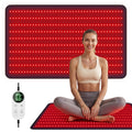 39.37*23.62 Red Light Therapy Mat for Full Body,400 LEDs Near Infrared Light Therapy Pad,660nm & 850nm Light Blanket for Back,