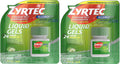 Zyrtec 24 HR Indoor & Outdoor Allergy Liquid Gels Capsules, Cetirizine HCI Antihistamine, 25 ct (Pack of 2)