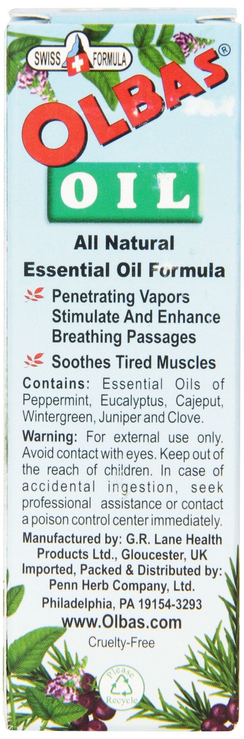 Olbas Oil Aromatherapy Inhalant and Aromatic Massage Oil, 0.95 Fl Oz