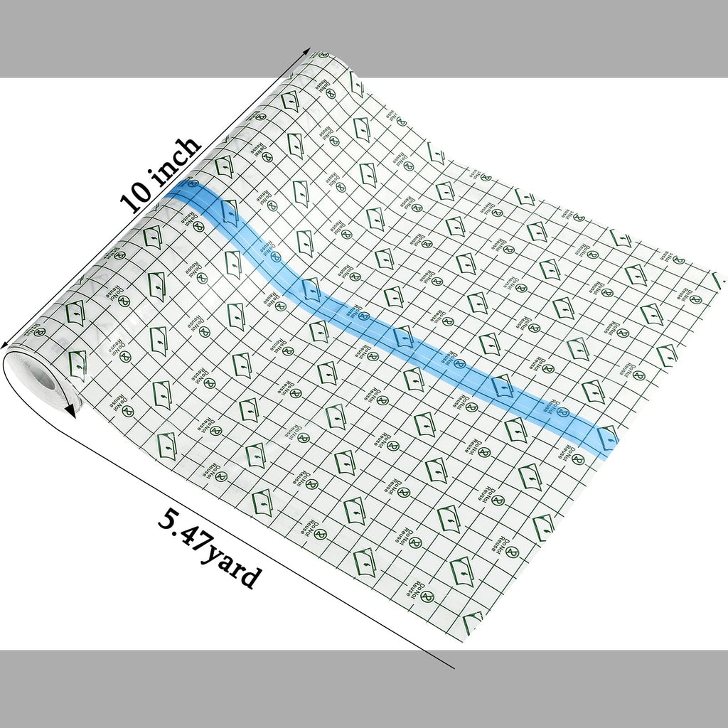 Transparent Dressing Adhesive Bandage Waterproof Clear Adhesive Bandages Stretch Tape for Tattoos Swimming (10 Inch x 5.47 Yard)