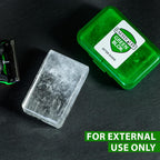 Natural Alum Block Styptic Stick - 3.5 oz / 100g, Post-Shave Essential for Men - Soothing Aftershave Care - Stops Razor Nicks & Cuts - Includes Portable Travel Case – Combo Pack