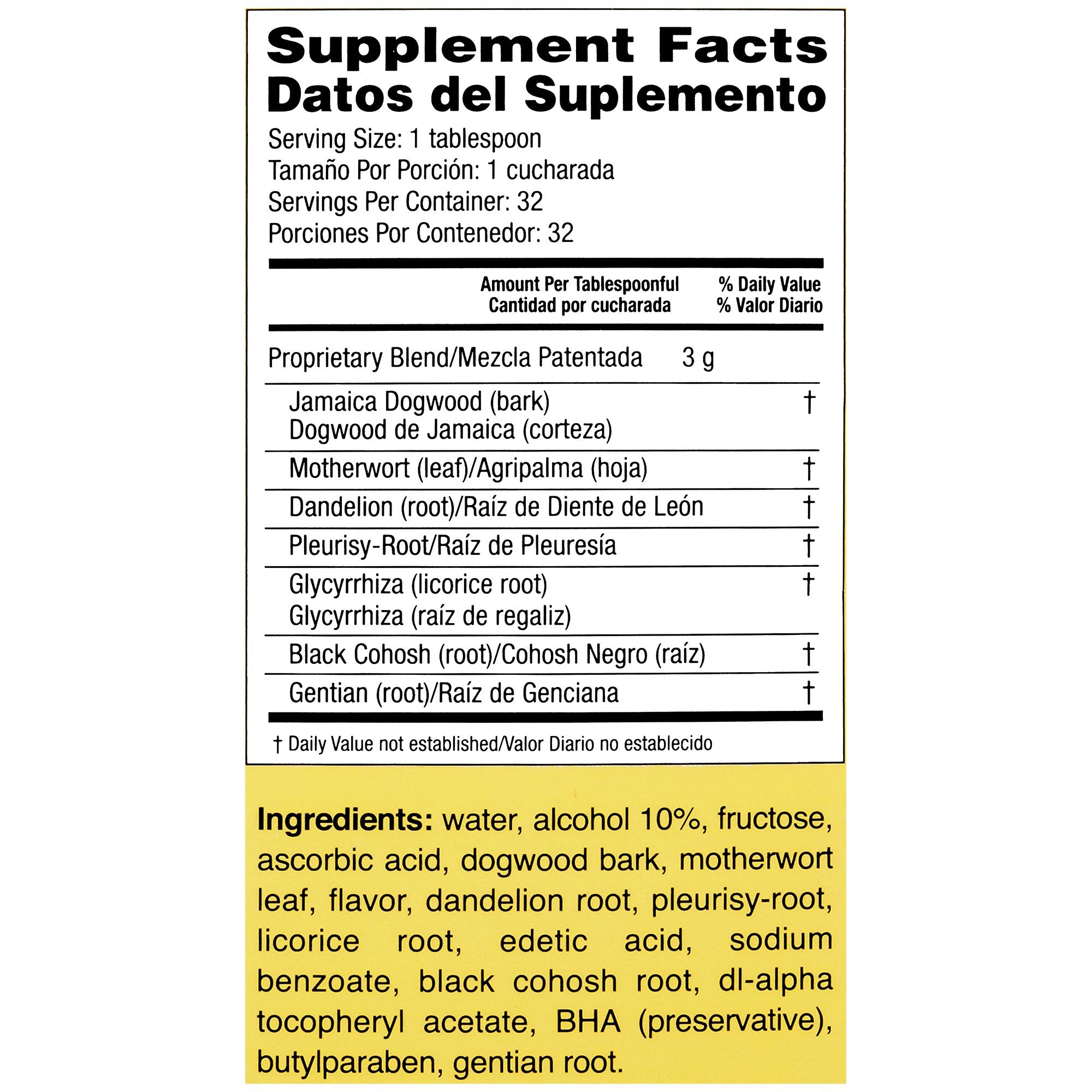 Lydia Pinkham Liquid Herbal Supplement for Menstruation and Menopause Support, 16 Ounce