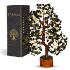 YATSKIA Black Tourmaline Crystal Tree, Gemstone Tree Home Office Decor, Spiritual Decor, Crystal Gifts