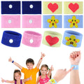 Tondiamo 4 Pairs Kids Motion Sickness Bands Travel Wristbands Kids Motion Sickness Relief Nausea Bands Wristbands Car Bracelet f