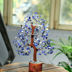 PYOR Lapis Lazuli Crystal Tree - Positive Energy Decor, Feng Shui Crystal Tree, Office Feng Shui Decor