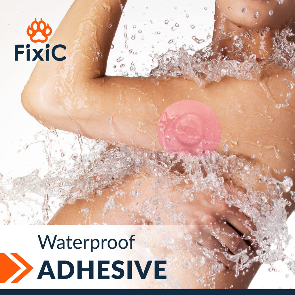 Fixi? Adhesive Patches 25 Pack 3 1/2 - Good for Libre 1, 2, 3 & Plus - G7 & Stelo - Guardian - Waterproof Adhesive Patches - Lib