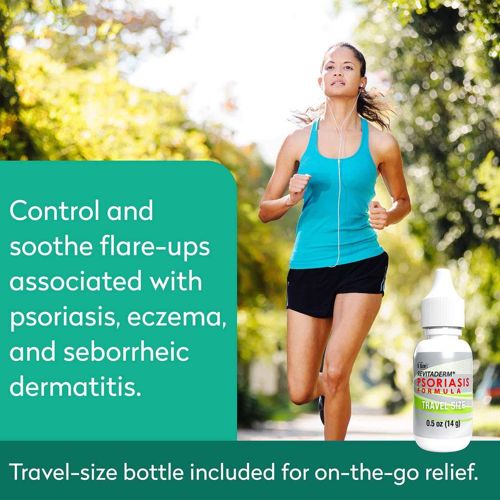 Dr. Blaines REVITADERM Psoriasis Formula - Soothing Topical Cream with Coal Tar, Tea Tree Oil and Lavender Oil for Itching, Flak