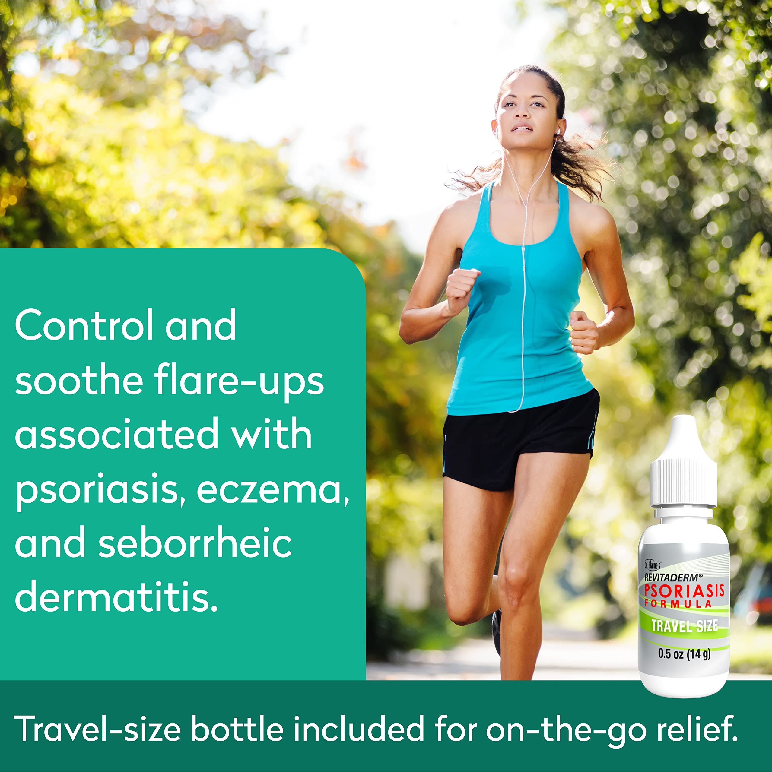 Dr. Blaines REVITADERM Psoriasis Formula - Soothing Topical Cream with Coal Tar, Tea Tree Oil and Lavender Oil for Itching, Flak