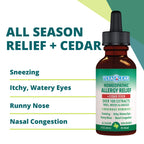 TexaClear All Season Allergy Relief Drops Homeopathic, Non-Drowsy, Safe, Effective Remedy - Extracts from Trees, Weeds & Grasses