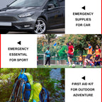 First-Aid Kit-Small Home-Car Emergency-Kit - 276PCS Indoor Supplies Camping Essentials Emergencies First Aid Set Refill Hiking A