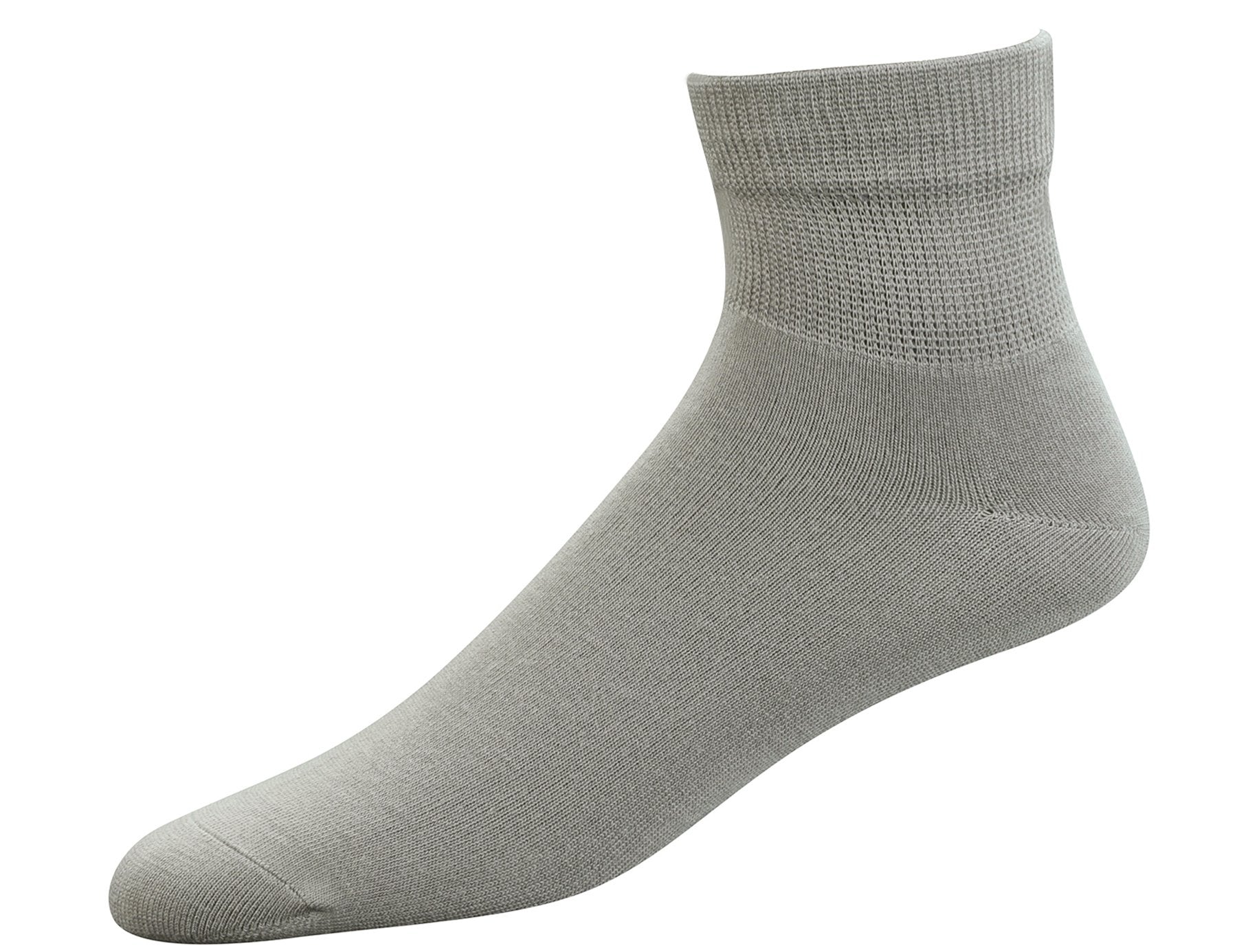 Yomandamor Men 's Diabetic Ankle Socks with Seamless Toe and Non-Binding Top,6 Pairs L Size(10-13)