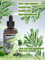 Pure Rosemary Essential Oil Hair Natural Aromatherapy Skin & Body Care Candle Making Home Fragrance Diffuser Oil 4 Fl Oz