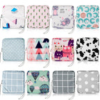 Paterr 12 Pcs Sanitary Napkin Storage Bag Set Including 12 Portable Period Pouch Hand Wrist Strap Lanyard String Holder Tampons 