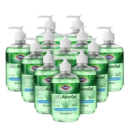 Clorox Healthcare GBG AloeGel Hand Sanitizer Gel 18oz (532ml) | Clorox Hand Sanitizer Gel | Bleach Free Instant Hand Sanitizer G