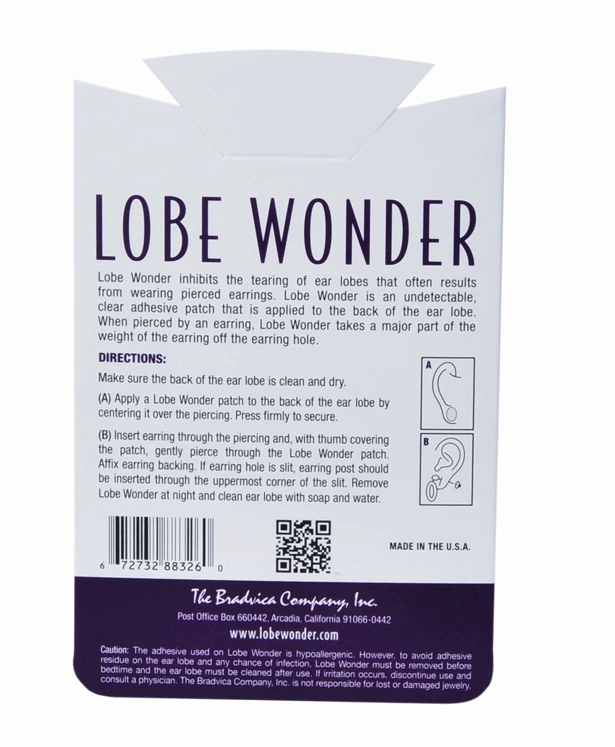 Lobe Miracle Support Patches for Earrings 60 ea (Pack of 4)