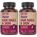 DEVA Vegan Vitamins Hair, Nails & Skin Supplement with 500 mcg of Biotin Per Tablet 90 Tablets (Pack of 2)
