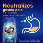 TUMS Smoothies Extra Strength Antacid Chewable Tablets for Heartburn Relief, Assorted Fruit - 140 Count