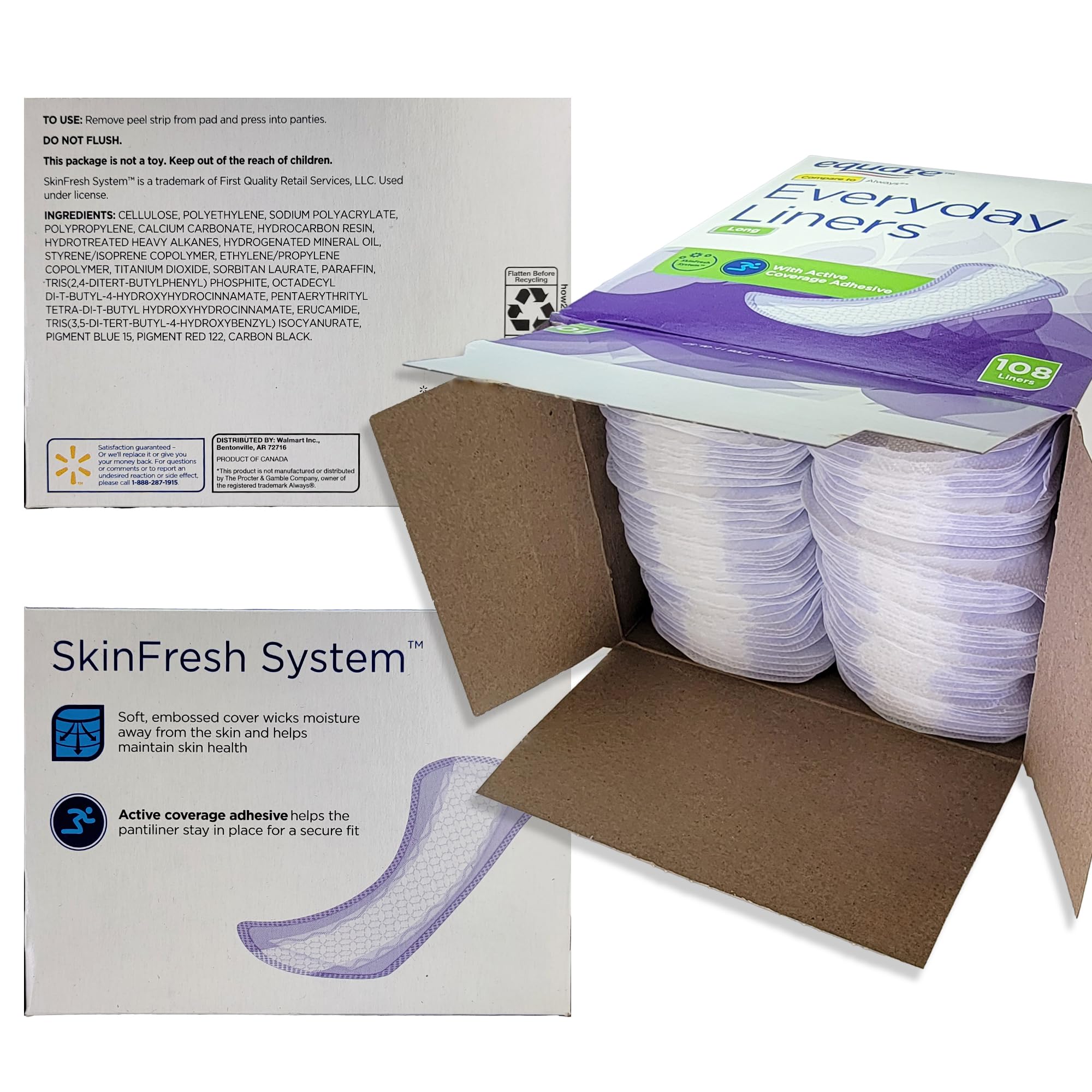 Liners - Long - 108 Liners with Active Coverage