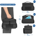 Damero Small Medicine Storage Bag Empty, Emergency Trauma Kit Organizer Bag Family First Aid Box for Hiking, Camping and Home -