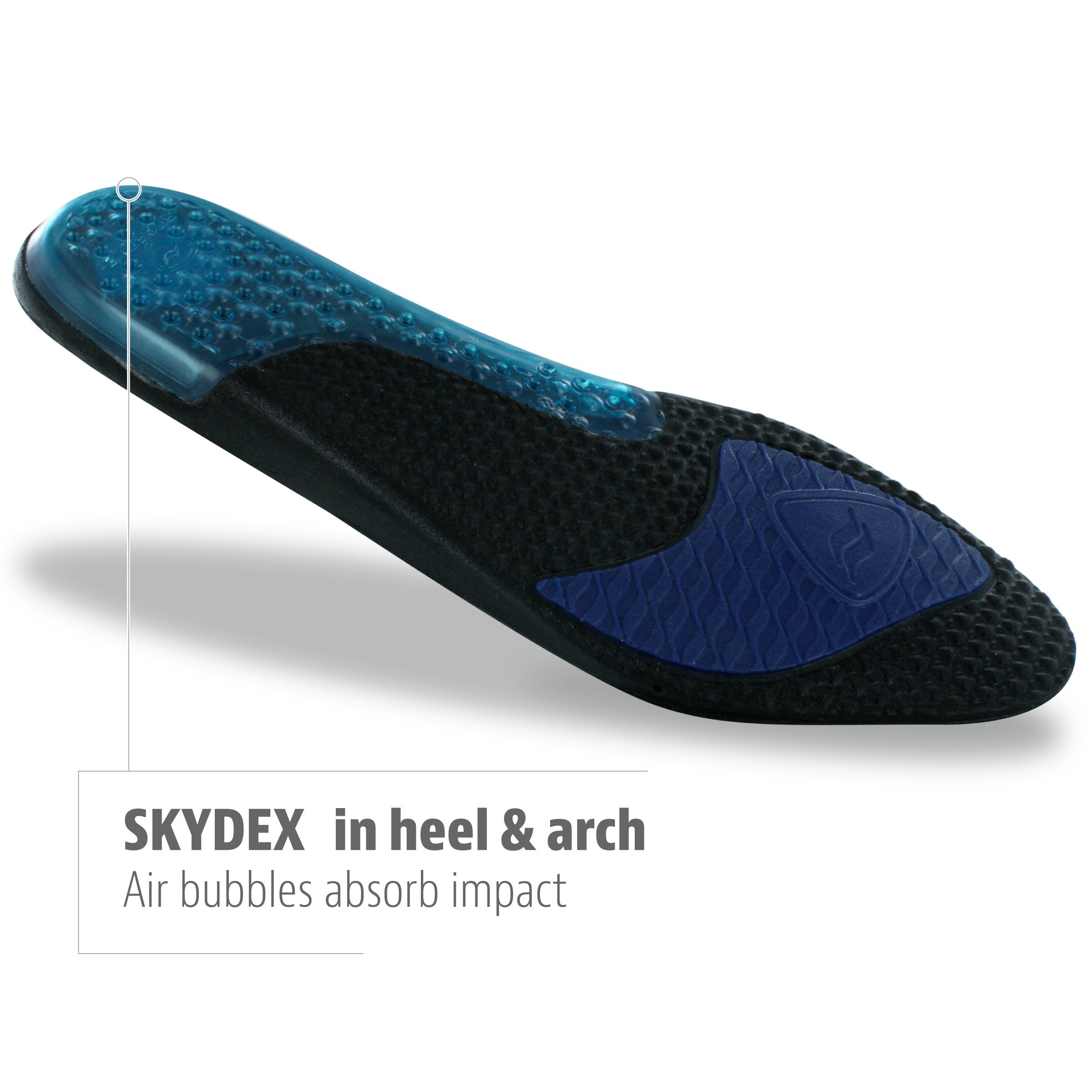 Sof Sole Mens Airr Insole, Black, 7-8.5
