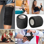 Treela 96 Pack Self Adhesive Bandage Wrap 2 Inch x 5 Yard Self Adherent Cohesive Bandages Elastic Athletic Sports Tape Breathabl