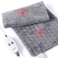 ROYGROW Weighted Heating Pad with 2 Massager, Electric Massaging 5lbs Heating Pad for Back Neck Shoulder with Massaging Vibratio