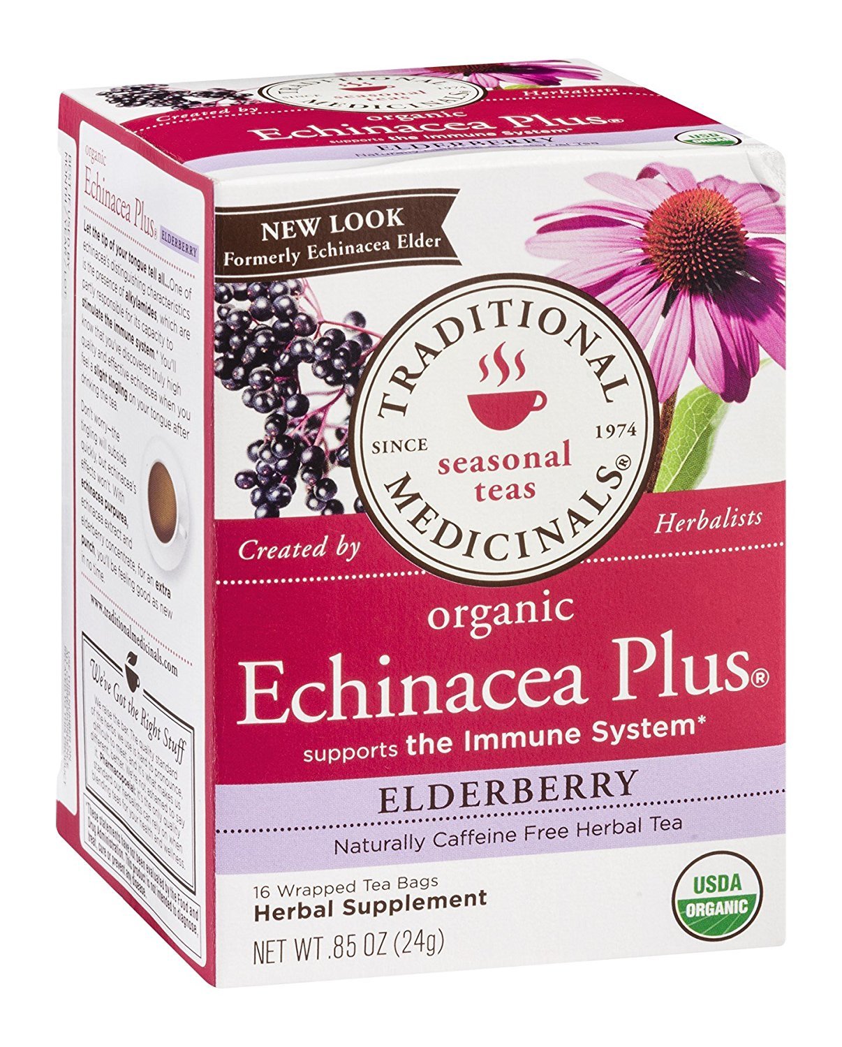 Traditional Medicinals Tea Echinacea Elder Or