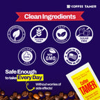 Coffee Tamer Coffee Acid Reducing Granules 50 Pack Box - Reduces Coffee Acids by up to 90% - All-Natural Minerals - Keto Friendy