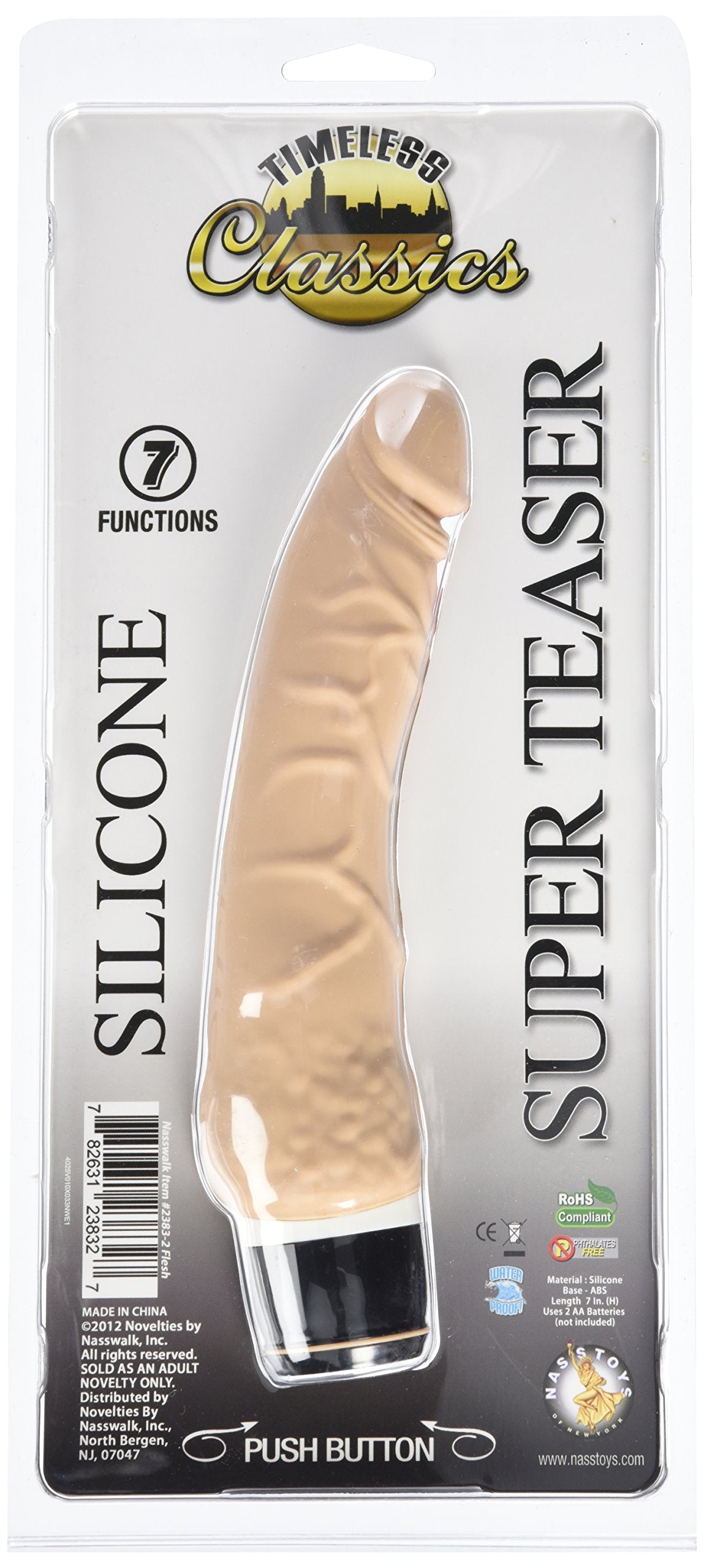 Nasswalk Novelties by Nasswalk Timeless Classics Super Teaser Vibe, Flesh