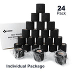 [24Pack 2 x5 Yards] Carbou-Self Adhesive Bandages Sports Wrap, Athletic Elastic Cohesive Bandage for Sports, Injuries, Treatment