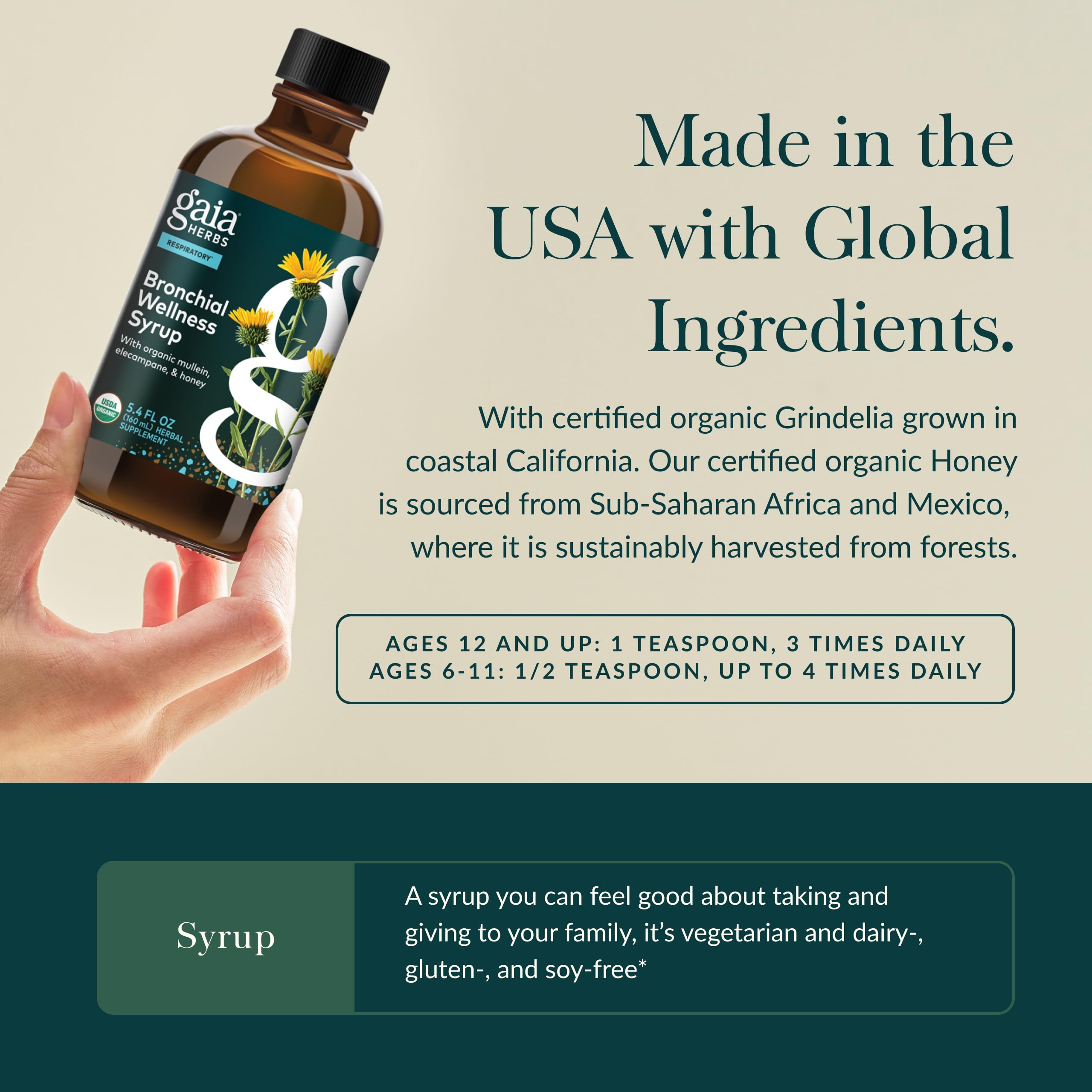 Gaia Herbs Bronchial Wellness Syrup - Immune Support Supplement to Help Maintain Lung Health and Help Provide Comfort for Occasi