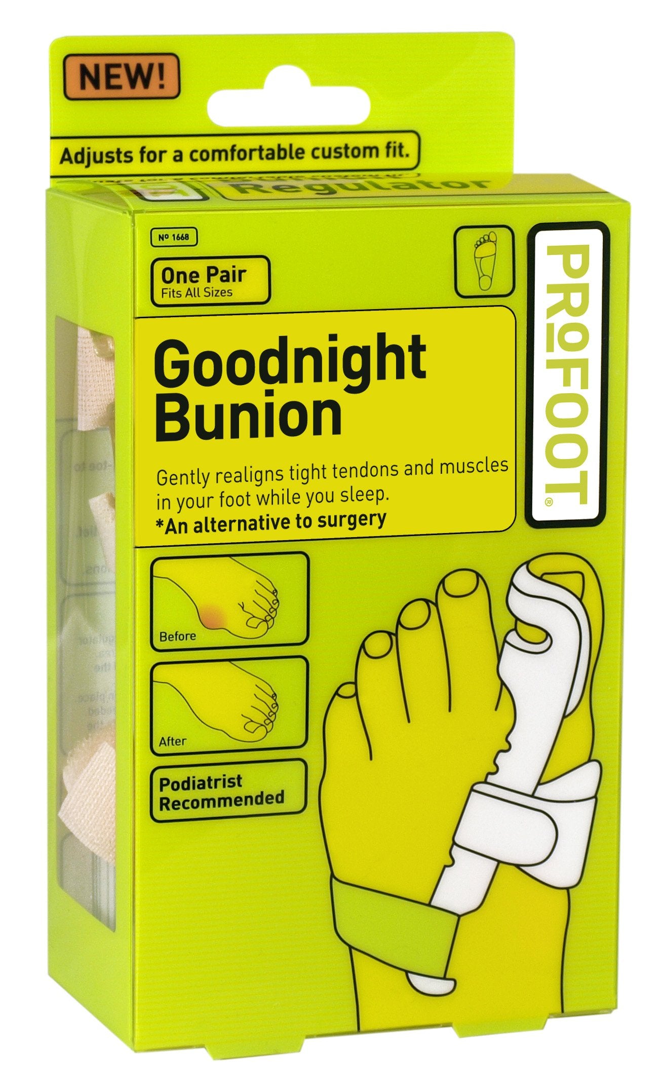 Profoot Goodnight Bunion,(Pack of 2)