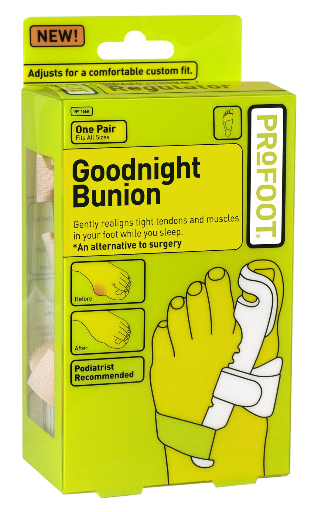 Profoot Goodnight Bunion,(Pack of 2)